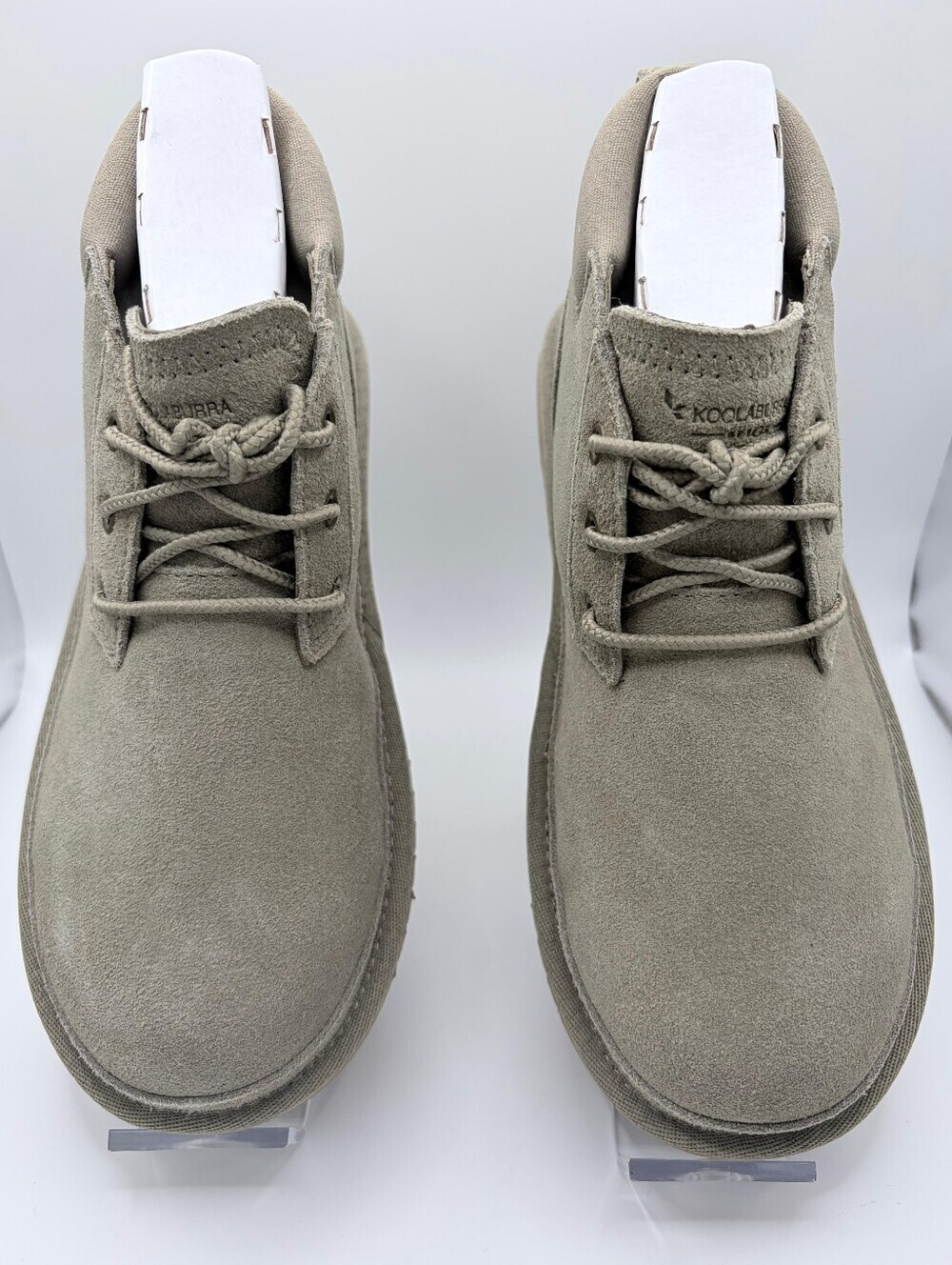 Koolaburra by UGG Advay Suede Faux Fur Ankle Boots Taupe Dune Women's Size 5 NWT - Picture 2 of 13